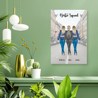 3 Freundinnen - individuelles Geschenk - Poster