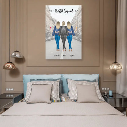 3 Freundinnen - individuelles Geschenk - Poster