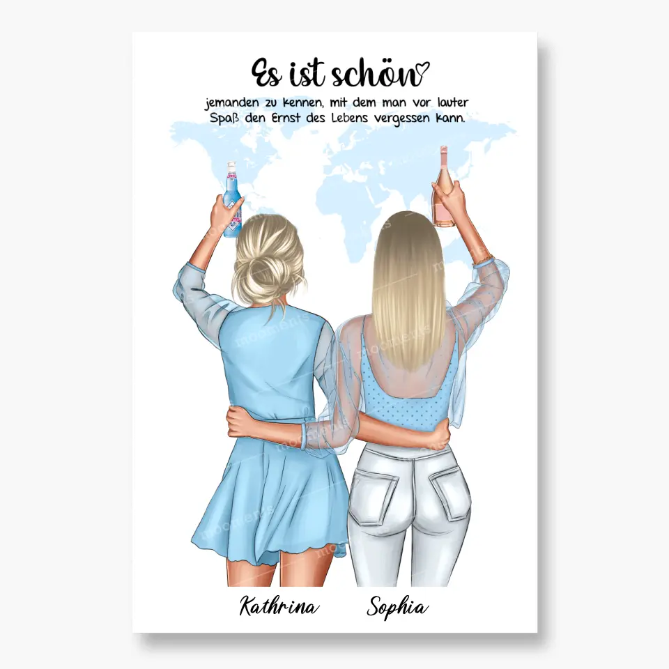 Geschenk Freundinnen für Ferngespräch - Poster