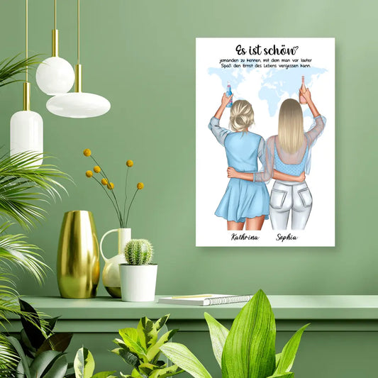 Geschenk Freundinnen für Ferngespräch - Poster