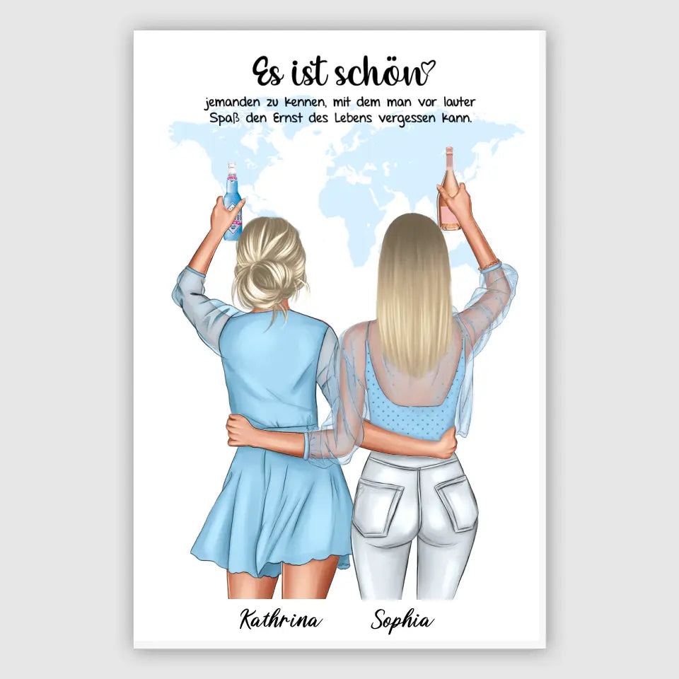 Geschenk Freundinnen für Ferngespräch - Poster