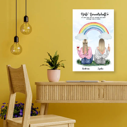 Geschenk für bunte Freundin - Poster