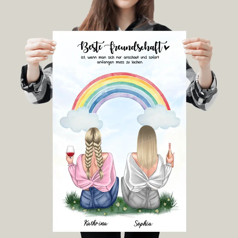 Geschenk für bunte Freundin - Poster