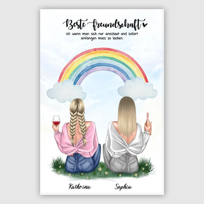 Geschenk für bunte Freundin - Poster