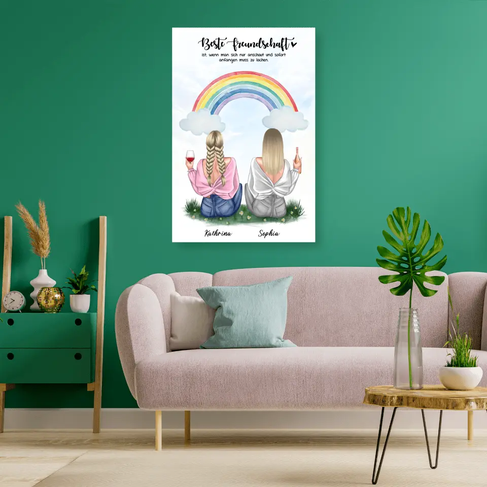 Geschenk für bunte Freundin - Poster