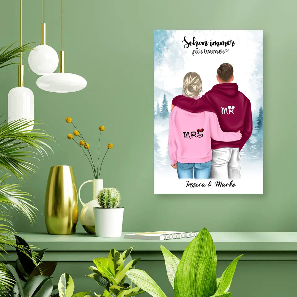 Geschenk ,,Mr & Mrs" - Poster
