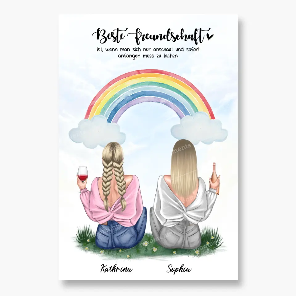 Geschenk für bunte Freundin - Poster