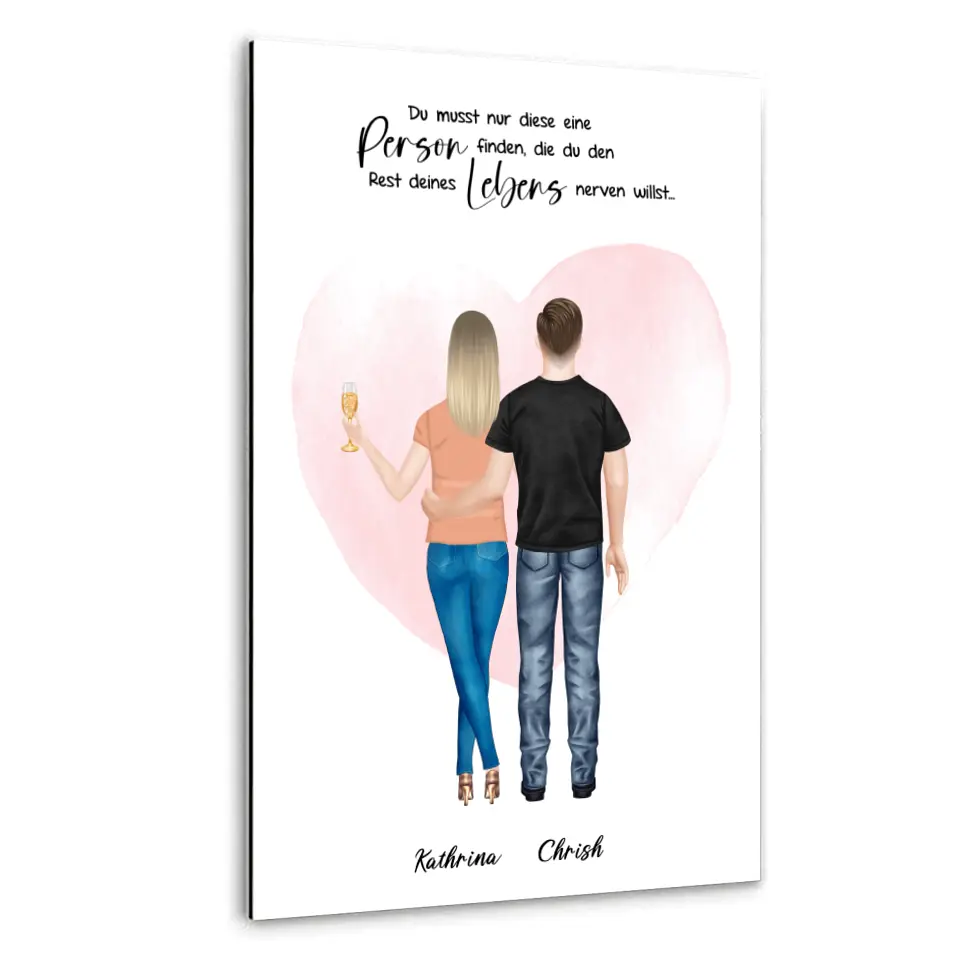Geschenk für Pärchen - Leinwand