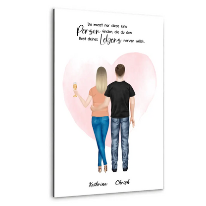 Geschenk für Pärchen - Leinwand
