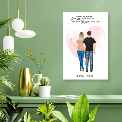 Geschenk für Pärchen - Leinwand