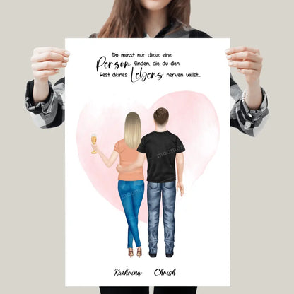 Geschenk für Pärchen - Leinwand