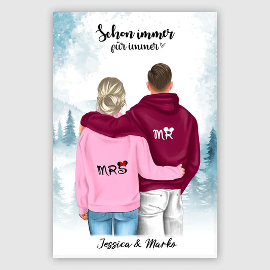Geschenk ,,Mr & Mrs" - Leinwand