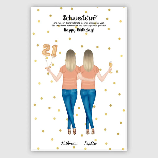 Personalisiertes Geburtstagsgeschenk - Alu-Dibond