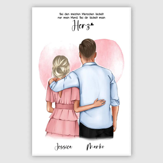 Geschenk Pärchen - Alu-Dibond