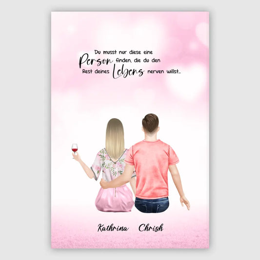 Geschenk für Pärchen - Alu-Dibond