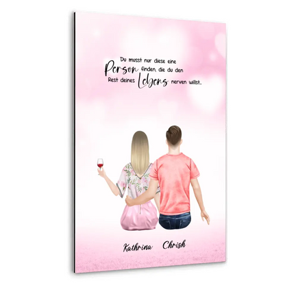 Geschenk für Pärchen - Alu-Dibond