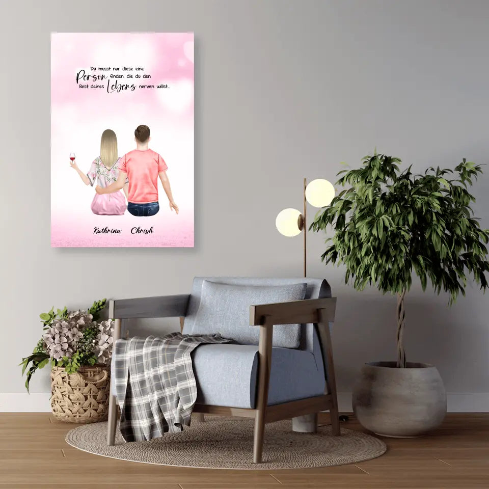 Geschenk für Pärchen - Alu-Dibond