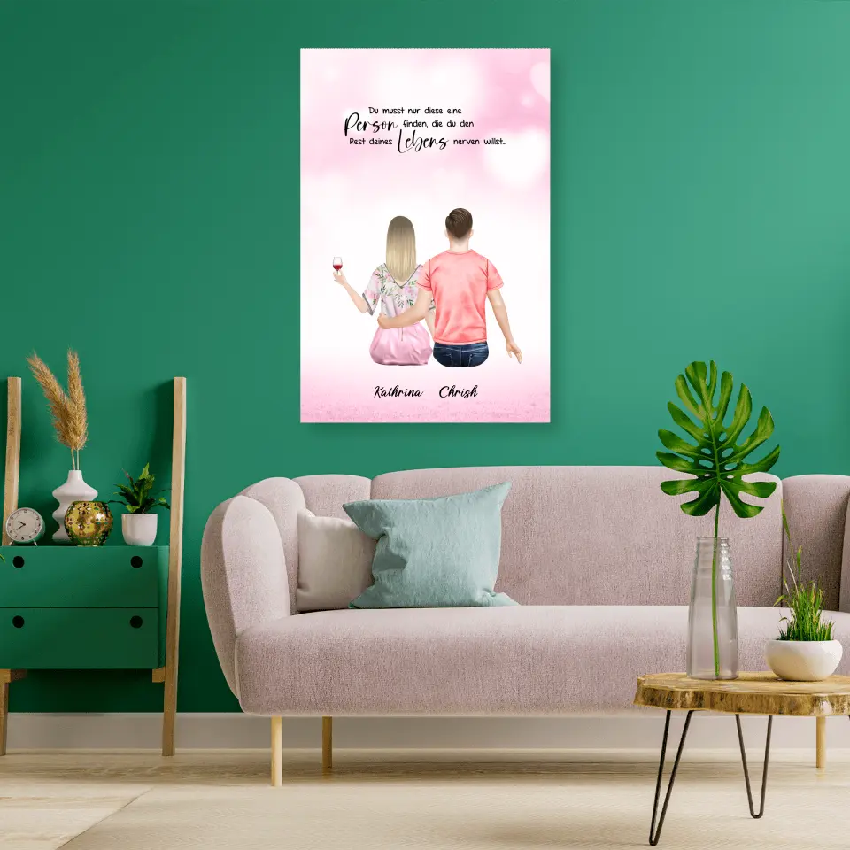 Geschenk für Pärchen - Alu-Dibond