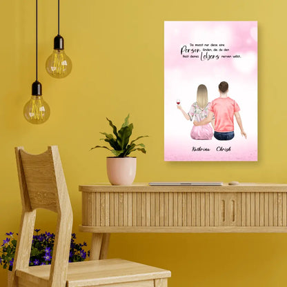 Geschenk für Pärchen - Alu-Dibond