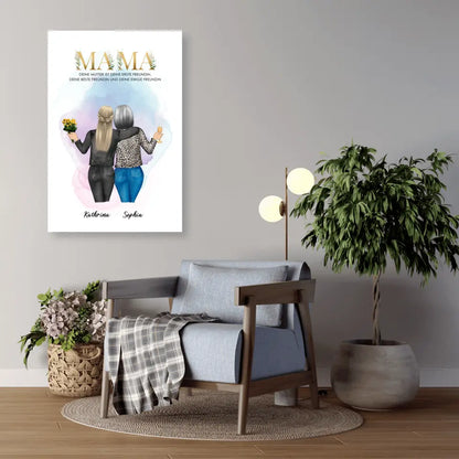 Personalisiertes Geschenk für Mama - Alu-Dibond