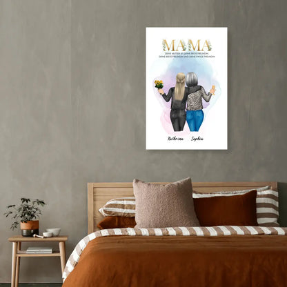 Personalisiertes Geschenk für Mama - Alu-Dibond