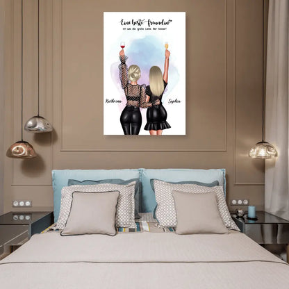 Geschenk für die beste Freundin - V2 - Alu-Dibond