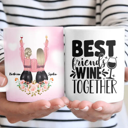 Geschenk für die beste Freundin Floral - Tassen