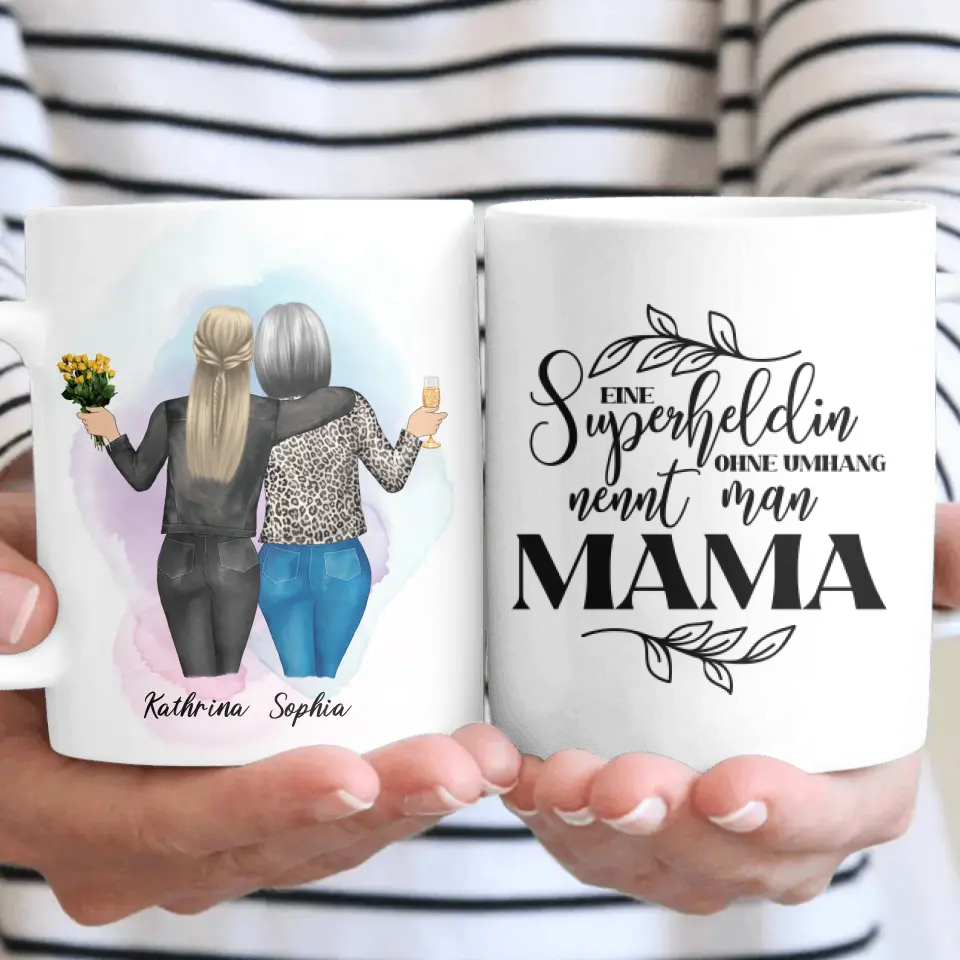 Personalisiertes Geschenk für Mama - Herz Tassen