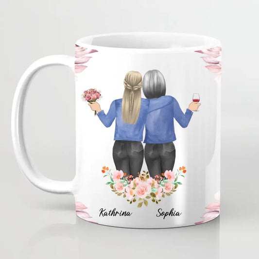 Personalisiertes Geschenk für Mama Floral - Tassen