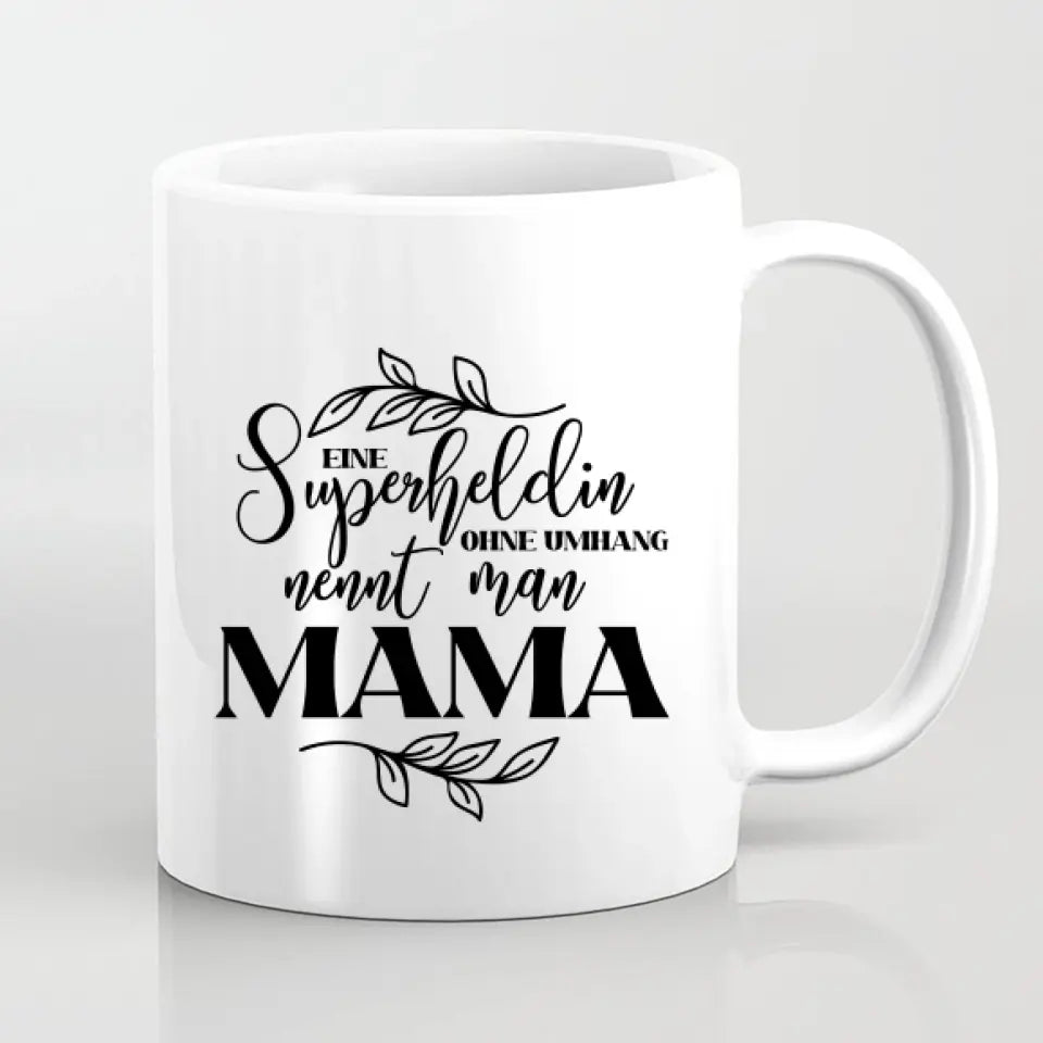 Personalisiertes Geschenk für Mama Floral - Herz Tassen