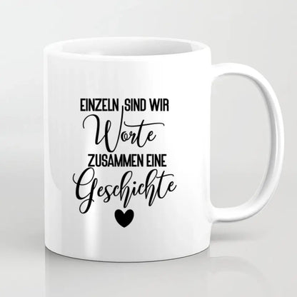 Ehepaar mit Tochter und Sohn - persönliches Wandbild - Tassen