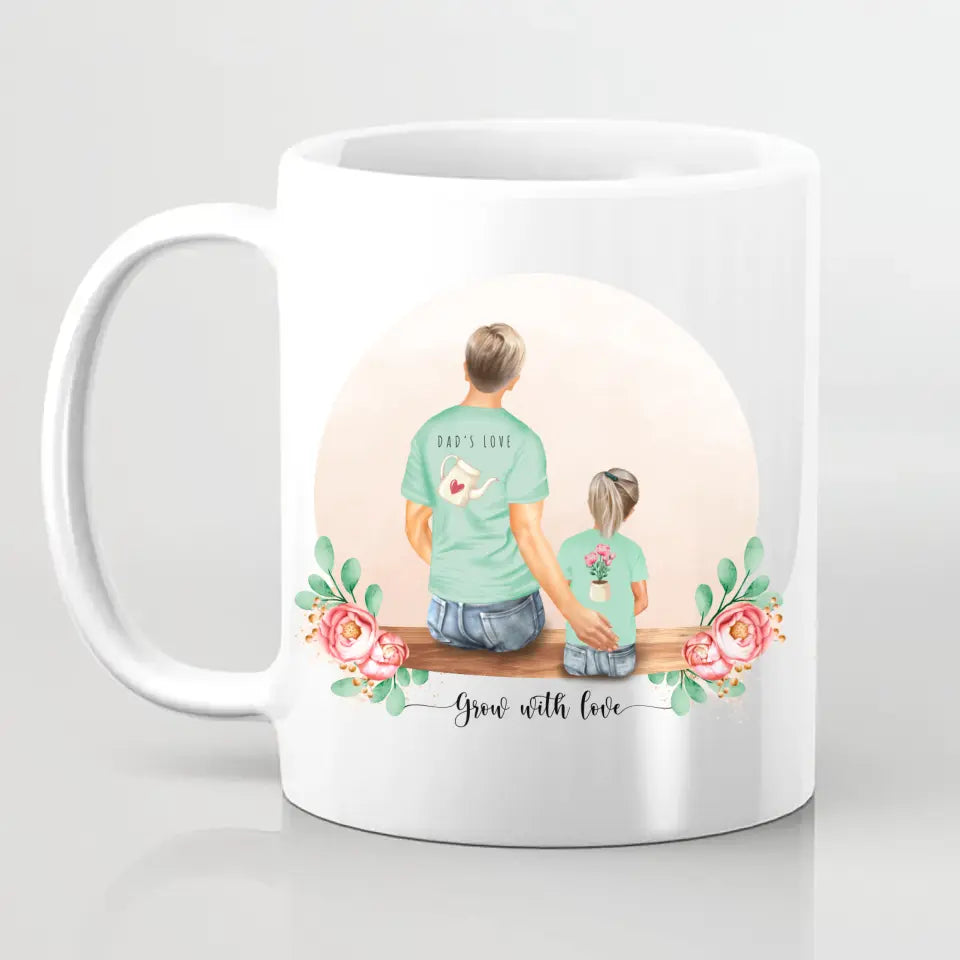 Vater und Tochter - Personalisiertes Geschenk - Tassen