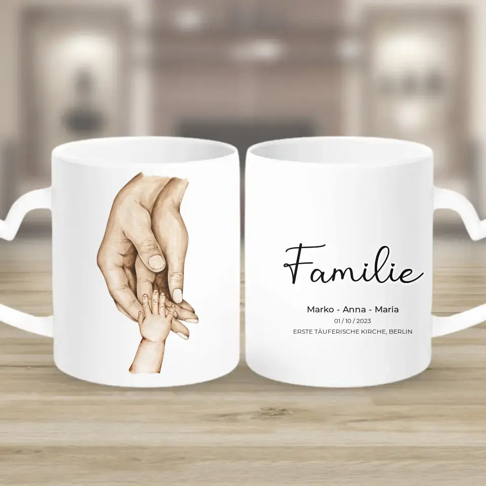 Personalisiertes Familien-Poster ,,Family ❤️ - Tassen