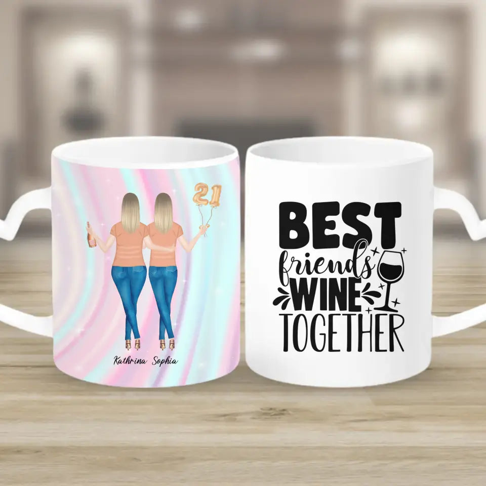 Beste Freundin - Herz Tassen