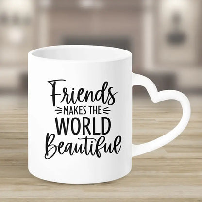 2 Freundinnen - individuelles Geschenk - Herz Tassen