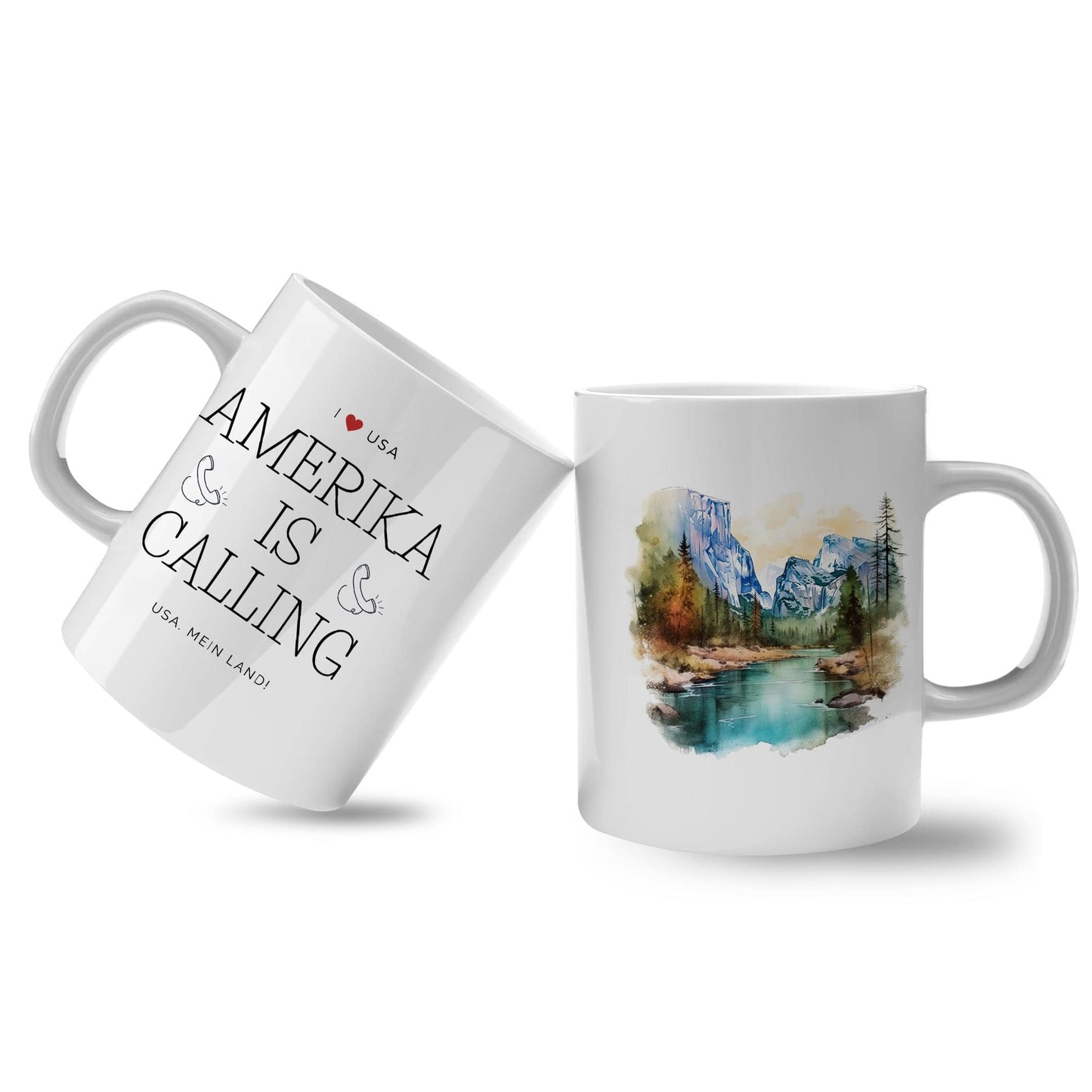 Spruchtasse - Amerika is calling lll