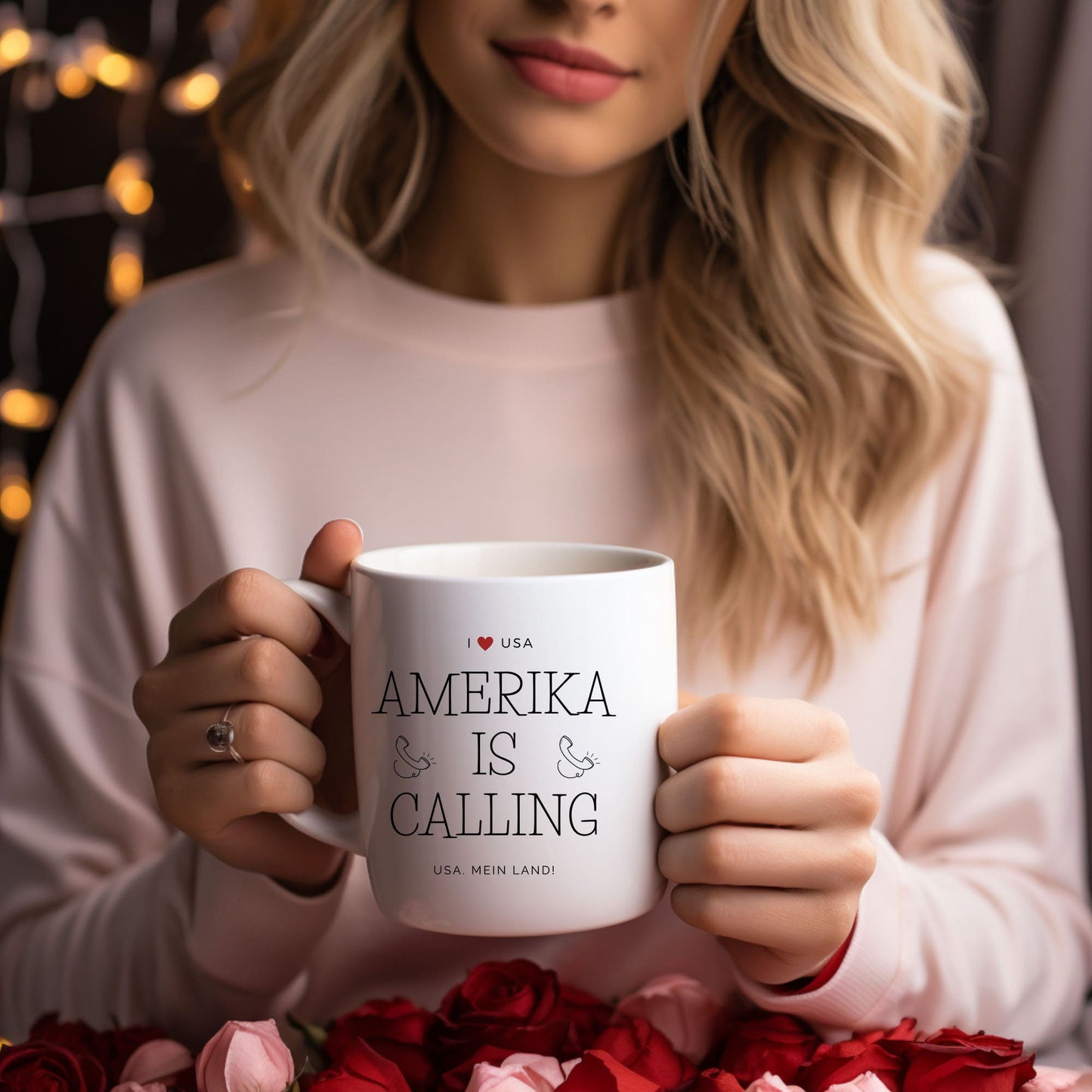 Spruchtasse - Amerika is calling lll
