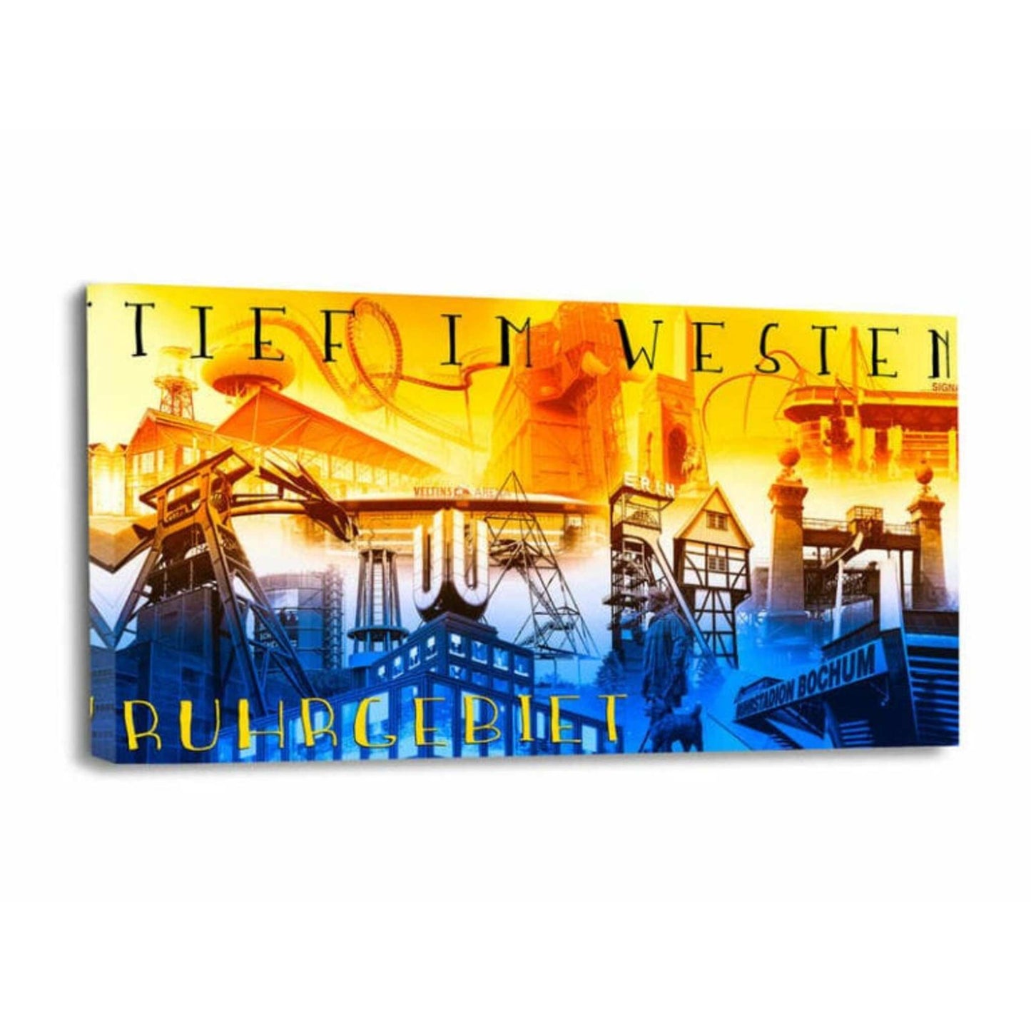 Einzigartiges Wandbild Ruhrgebiet Collage I
