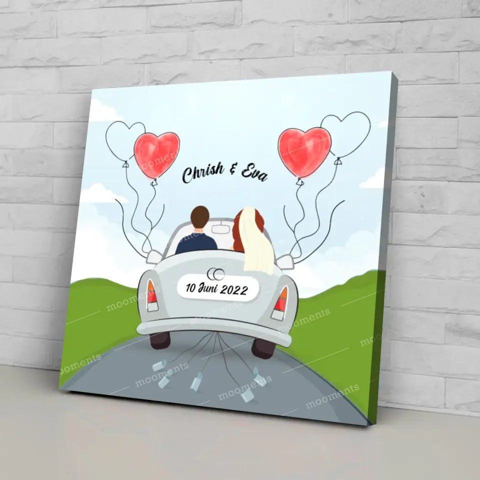 Wedding Car 9 - Canvas