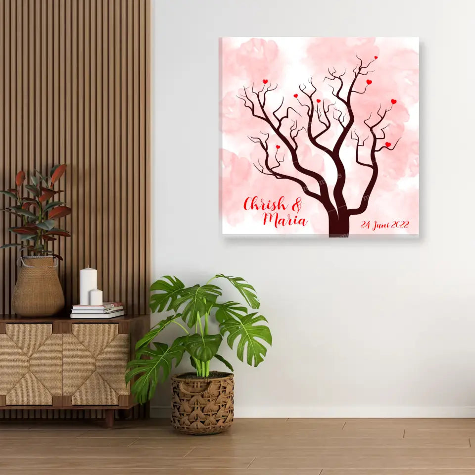 Heart Tree 12 - Canvas
